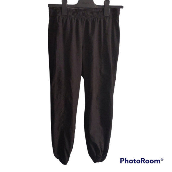 LAST CHANCE! 90 DEGREES by Reflex Black Cropped Jogger Size Small - Picture 1 of 7